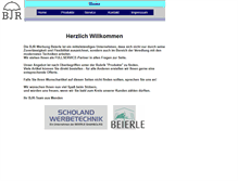 Tablet Screenshot of bjr-werbung.de